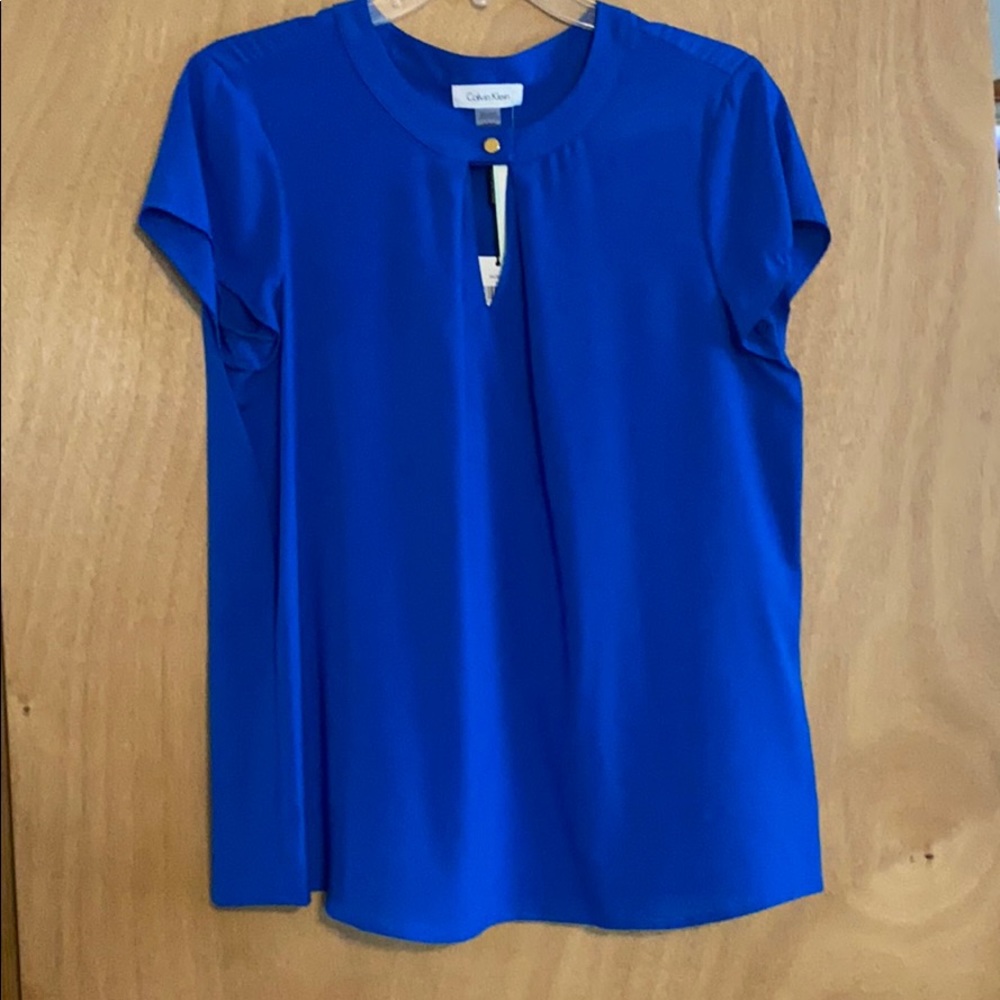 Calvin Klein Women’s Bell Sleeve Blouse Med NWT